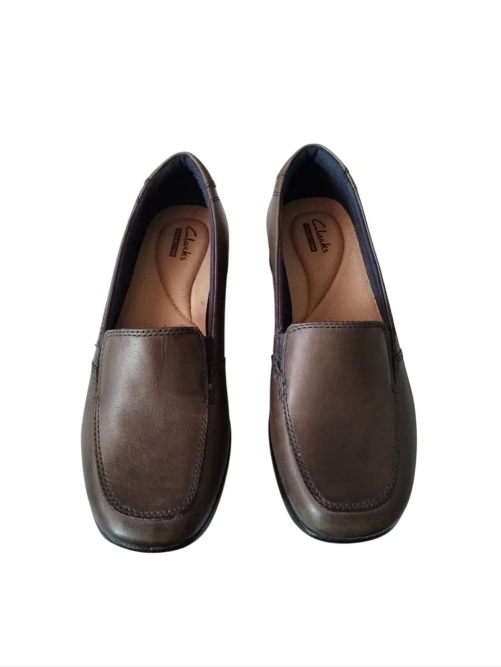 Clark Collection Women's‎ 7 Leather Slip-On Shoes Loafers Comfort Minimalist